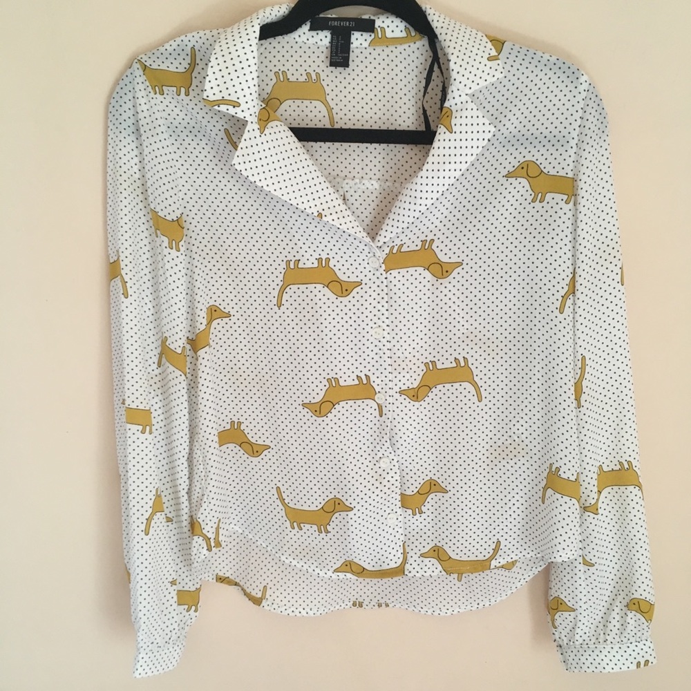 POLKA DOT DOG SHIRT